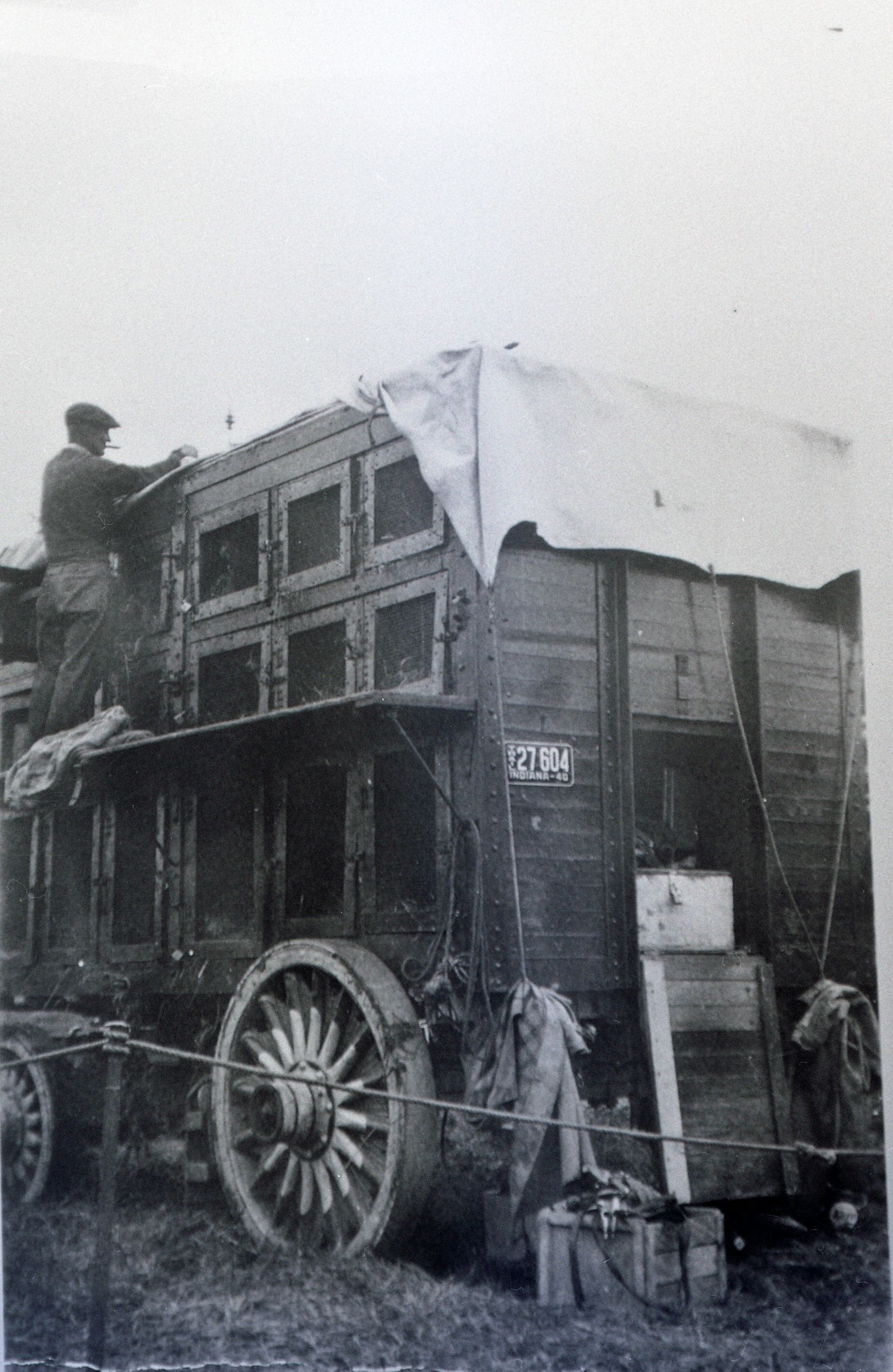 Ringling BBros Barnum and Bailey  Bagage wagon 1936 Posted 1 of 13