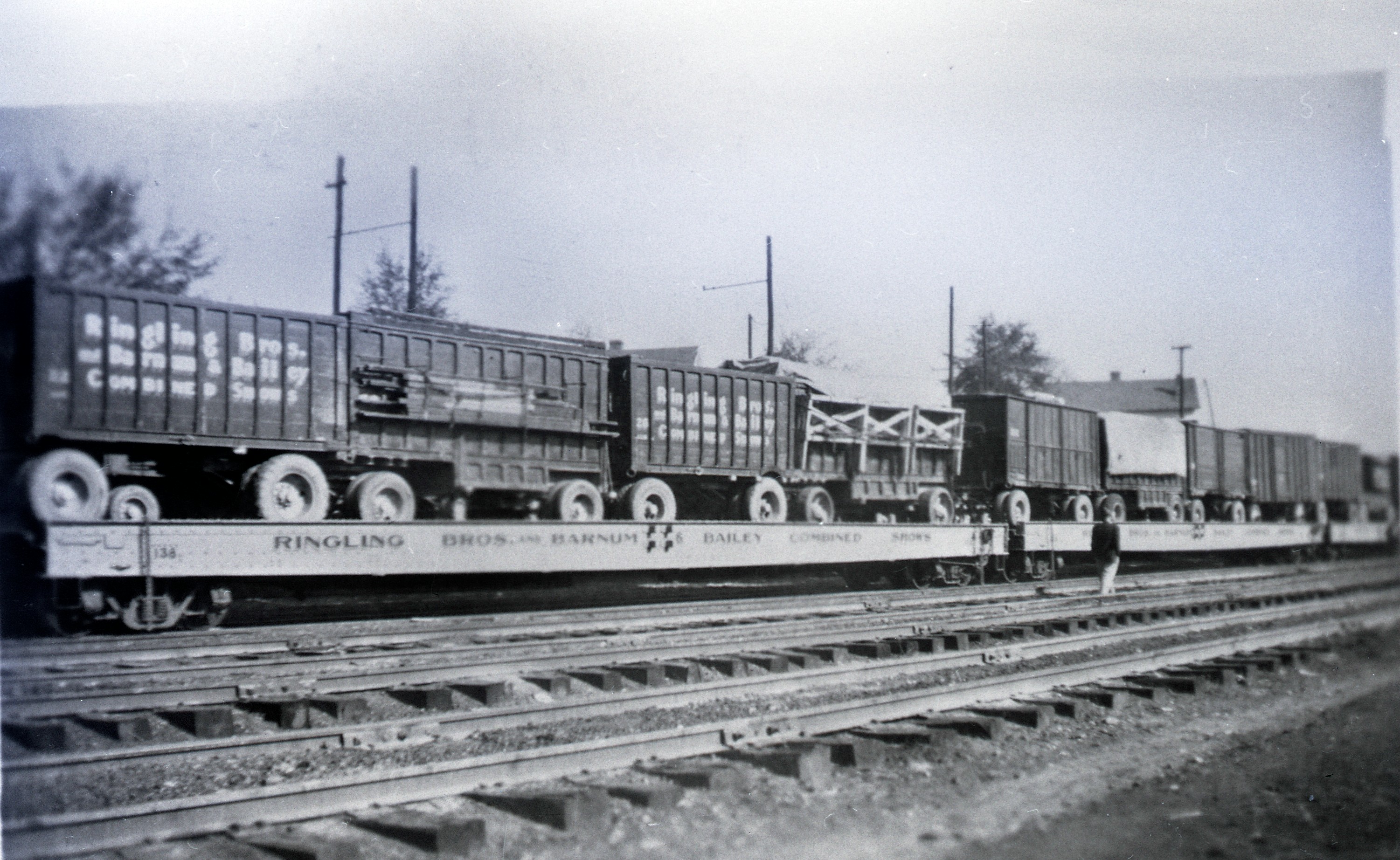 Ringling Bros  Barnum Bailey Loaded Flat Cars Posted 1 of 13