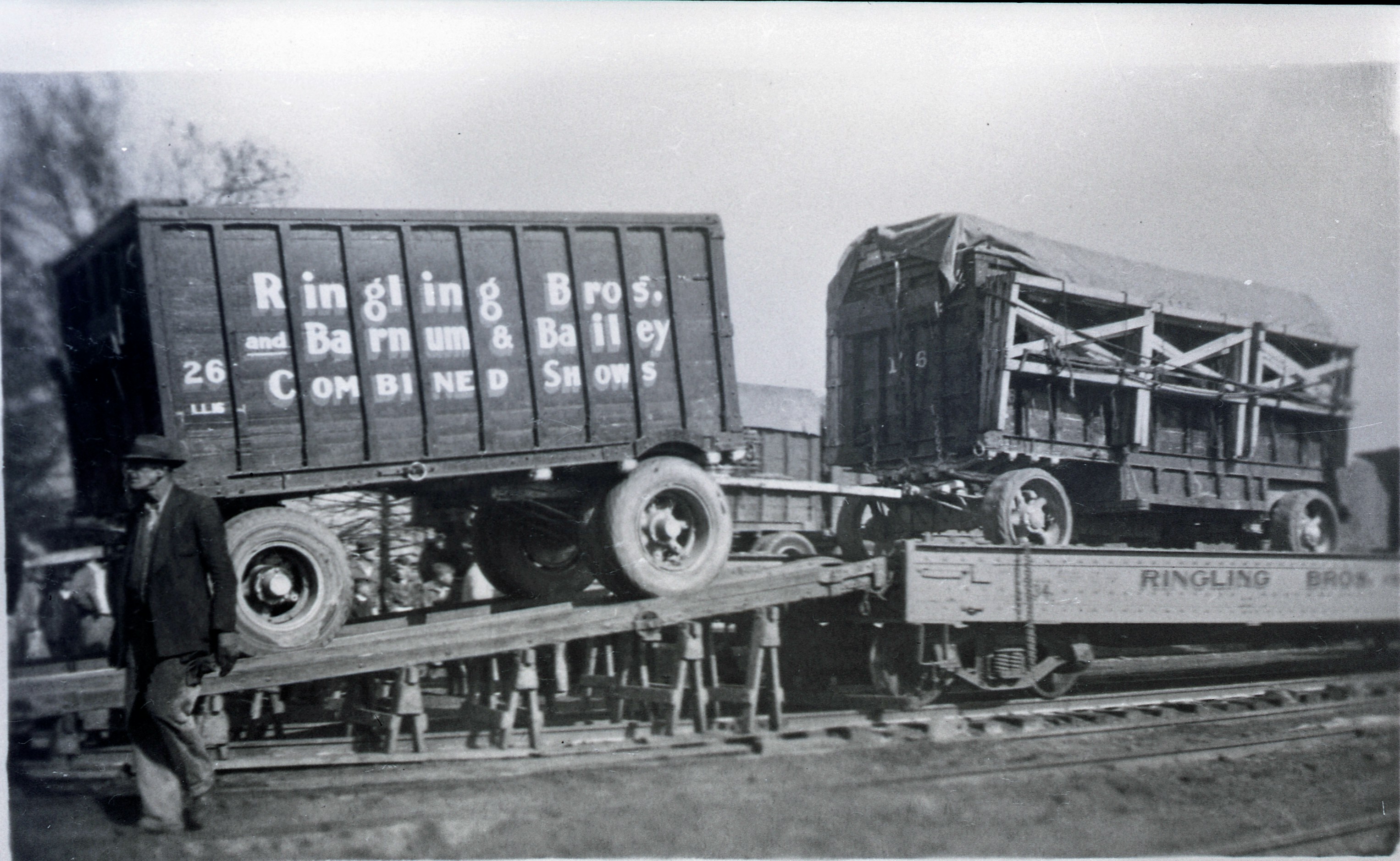 Ringling Bros  Barnum and Bailey1936 Same  day train scene Posted 1 of 13